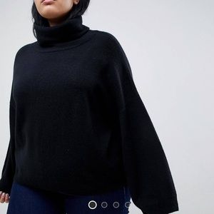Asos Curve oversized slouchy neck sweater